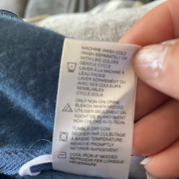 Jockey Supersoft Hooded Blue Pullover Sweatshirt M - Picture 7 of 7